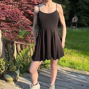 Factorie Halter top mini dress spaghetti cross strap back side zip up Size XS